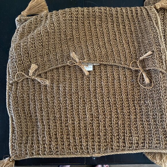 Set of 2 Jute Pillow Covers 17x17 by Bandhini M. Polo & Co. India‎ - Picture 5 of 5